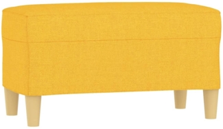 vidaXL Sitzbank Hellgelb 70x35x41 cm Stoff 349372