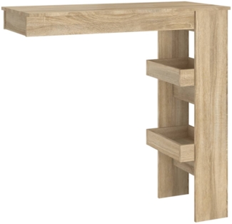 vidaXL Wand-Bartisch Sonoma-Eiche 102x45x103,5 cm Holzwerkstoff 811784