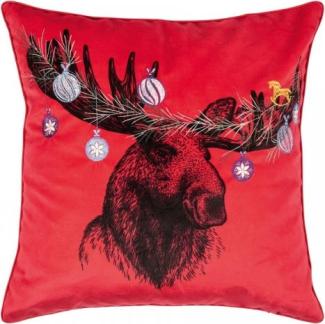 pad Kissenhülle Elk Elchkopf Rot (45x45cm) 11297-Q40-4545