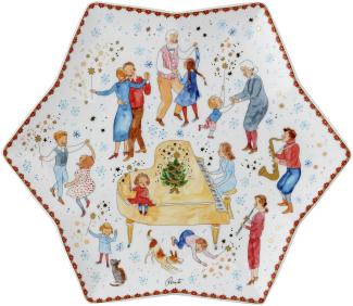 Hutschenreuther Sternschale Sammelkollektion 23 Weihnachtsklänge, Servierschale, Porzellan, Mehrfarbig, 34 cm, 02473-727448-25384