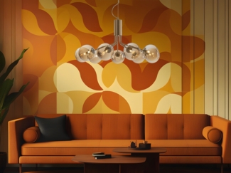 Luce Design 'Neptun' 9120 S9 GO ,Pendelleuchte, 9-flammig