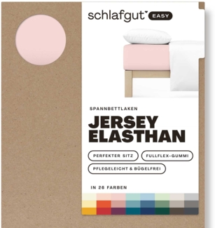 Schlafgut Spannbettlaken EASY Jersey Elasthan, Jersey, Gummizug: rundum, (1 Stück), MADE IN GREEN by OEKO-TEX®