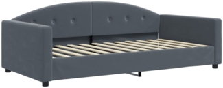 vidaXL Tagesbett Dunkelgrau 100x200 cm Samt 354144