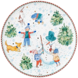 Hutschenreuther Frühstücksteller Sammelkollektion 2025 Weihnachtsspiele Teller flach 22cm
