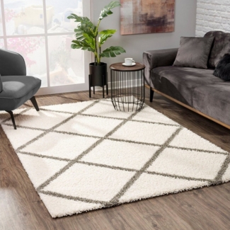 Sanat Hochflor-Teppich Madrid, rechteckig, Höhe: 30 mm, Wohnzimmer, Langflor, Shaggy Teppich