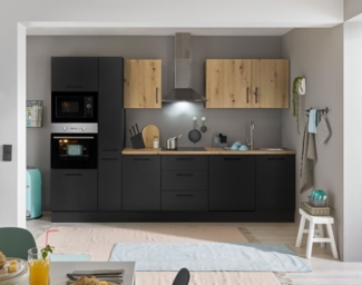 BASIC by Balculina Küchenzeile Turin, Breite 310 cm, wahlweise mit E-Geräten