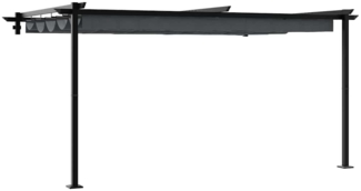 vidaXL Wandmontierter Pavillon Anthrazit Stahl 4003975