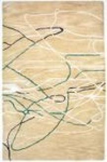 Designer Teppich - 242 x 153 cm - beige