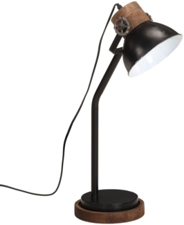 vidaXL Schreibtischlampe 25 W Schwarz 18x18x60 cm E27 371951