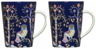 IITTALA Tasse Henkelbecher Taika Blau (2-Teilig)