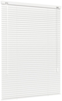 jalousiescout Jalousie LightLess Aluminium-Jalousie, 25 mm, 40 x 130 cm, weiß glänzend, ohne Bohren, geklemmt oder verschaubt, Aluminium, vollverdunkelnd, Feuchtraumgeeignet