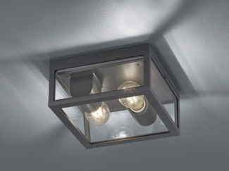 Trio Leuchten Außen-Deckenleuchte IP44,Alu-Guss anthrazit 601860242