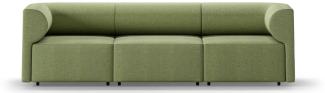 Casa Padrino Luxus Sofa Grün 270 cm - Modulares Wohnzimmer Sofa - Luxus Wohnzimmer Möbel