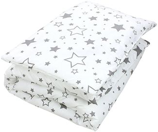 TupTam Kinderbettdecke Kinder Gemusterte Bettdecken Set Ganzjahresdecke Kopfkissen 2tlg.