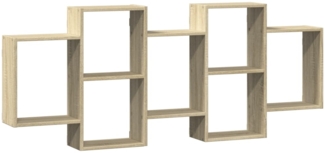 vidaXL Wandregal Sonoma-Eiche 159x18x65 cm Holzwerkstoff 853211