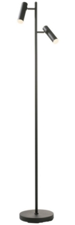 casa NOVA LED Stehlampe Stehleuchte FOX, 2-flammig, H 160 cm, Schwarz, Anpassung der Farbtemperatur, Dimmfunktion, Memoryfunktion, Extra-Warmweiß, Neutralweiß, Metall, schwenkbare Lampenschirme