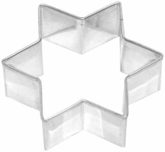 Birkmann Ausstechform Stern, Ausstecher, Plätzchenform, Keks, Plätzchen, Weißblech, 6 cm, 130012