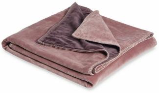 Mirabeau Tagesdecke Plaid Murs burgund/rosa