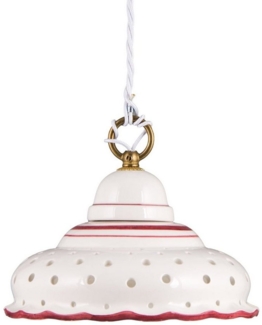 Helios Leuchten Pendelleuchte Küchenlampe Keramik, Keramiklampe, Deckenlampe, Hängelampe, für Küche Esstisch, handgefertigt handbemalt