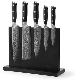 Wakoli Magnet-Messerblock Elite Cuisine I 5 Küchenmesser & magnetischer Messerblock