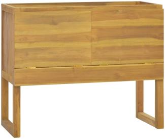 vidaXL Badschrank 90x40x75,5 cm Massivholz Teak 338248