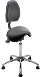 meychair Hocker 04130 A4R-MED-TG-KL2 Gleiter Rücken schwarz