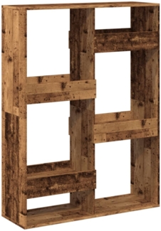 vidaXL Bücherregal Altholz-Optik 100x33x135 cm Holzwerkstoff 3309391