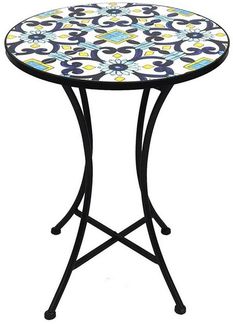 Mosaik Mosaiktisch Gartentisch Bistrotisch Tisch Ø 60 x 70 cm