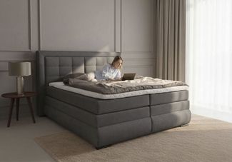 OTTO home Boxspringbett MIVVA inkl. Bettkasten und Topper, Komfortliegehöhe: 67 cm, in H3, H4 oder Hmix H3/H4, wahlweise mit oder ohne LED-Leuchten