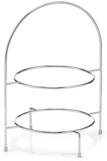 Basera® Etagere Teller Etagere, Metall verchromt (Eisen), (1-tlg), Serviergestell, verchromt, Metall