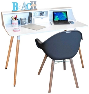 Kinderschreibtisch Computertisch Schulschreibtisch 120cm weiß