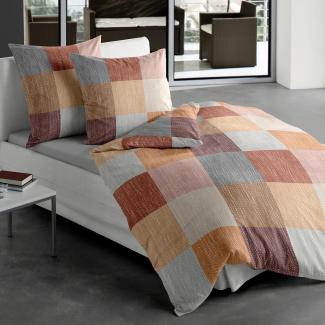 Traumschlaf Bettwäsche Salem rot|155x220 cm + 80x80 cm