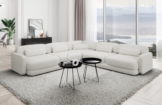 Sofa Dreams Ecksofa Polster Ecksofa Stoff Modern Eck Couch Eckcouch Valencia L Form, Loungesofa