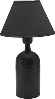 PR Home 350280308FR09 Tischleuchte Riley schwarz Lampenschirm schwarz 40cm