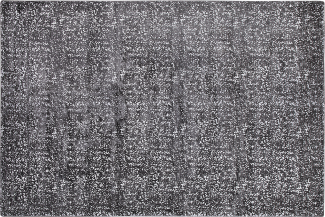 Teppich dunkelgrau-silber 140 x 200 cm abstraktes Muster ESEL