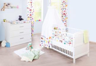 Pinolino 'Viktoria' 2-tlg. Babyzimmer-Set weiß, breit