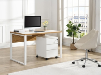 Vente-unique - Rollcontainer - 3 Schubladen - Weiß - OLBERDA