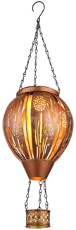 LED Solarleuchte, Heißluftballon, Feuereffekt, H 46 cm