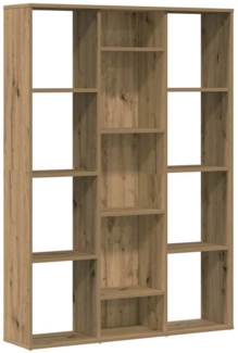 vidaXL Raumteiler/Bücherregal Artisan-Eiche 100x24x140cm Holzwerkstoff 855843