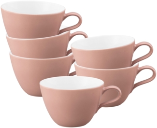 Seltmann Weiden Life Fashion Milchkaffeetasse 370 ml 6er Set - Posh Rose
