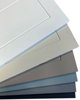 Feldmann-Wohnen Auszugsunterschrank Kvantum (Schubladen mit HETTICH Vollauszug, Selbsteinzug und Soft-Close-Funktion, 1-St, Fronten mit dekorativen Fräsungen und leicht abgerundeten Ecken) 90x50x82cm grau - dust grey (Q-D3A/90)