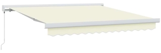 vidaXL Einziehbare Markise Creme 300 x 250 cm Stoff und Metall 3329915