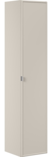 Hochschrank mit 1 Tür (140x25x35cm), Kaschmir matt