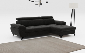 COTTA Ecksofa Hudson L-Form, inkl. verstellbare Kopfstützen, wählbar mit Bettfunktion und Stauraum