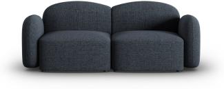 Micadoni Sofa Blair 2-Sitzer Chenille Blau Melange