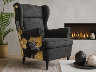 Beautysofa Ohrensessel Havana im skandinavischen Stil (hoher Rückenlehne & modernem Design), 4 trendige Farben zur Auswahl