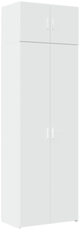 vidaXL Hochschrank Weiß 70x42,5x225 cm Holzwerkstoff 3281322