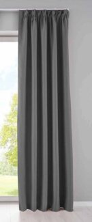Gardinenbox Verdunkelungsvorhang, verdecketeSchlaufen (1 St), verdunkelnd, Vorhang Blickdicht »NewYork« Raffhalter 202020610