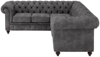 Home affaire Chesterfield-Sofa Chesterfield Ecksofa, auch in Leder L-Form, hochwertige Knopfheftung, langer Schenkel links oder rechts wählbar