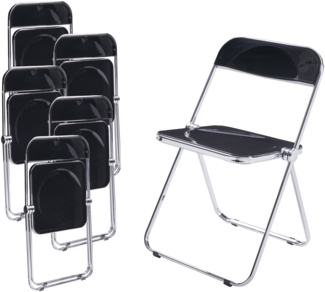 Klappstuhl Pornainen 6er Set Schwarz [en. casa]